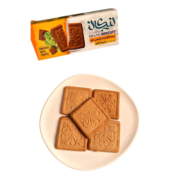 بیسکویت ساده رژیمی جو نیکان - 300 گرم