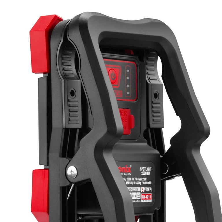 نورافکن دستی رونیکس مدل Spider rh-4211 با وزن 700 گرم و منبع انرژی شارژی
