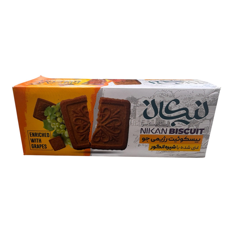 بیسکویت ساده رژیمی جو نیکان - 300 گرم بسته ۴ عددی